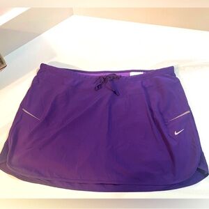 Nike Purple Dri-Fit Running Swimming 100% Polyester Skort sz Large